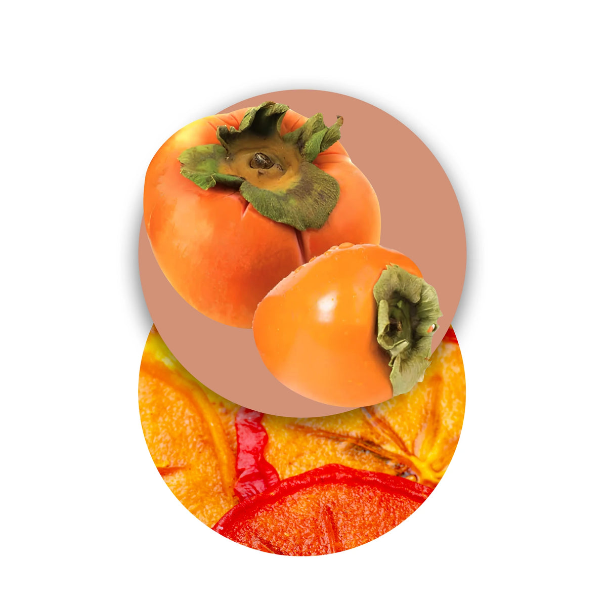 Caqui liofilizado, frutas liofilizadas
