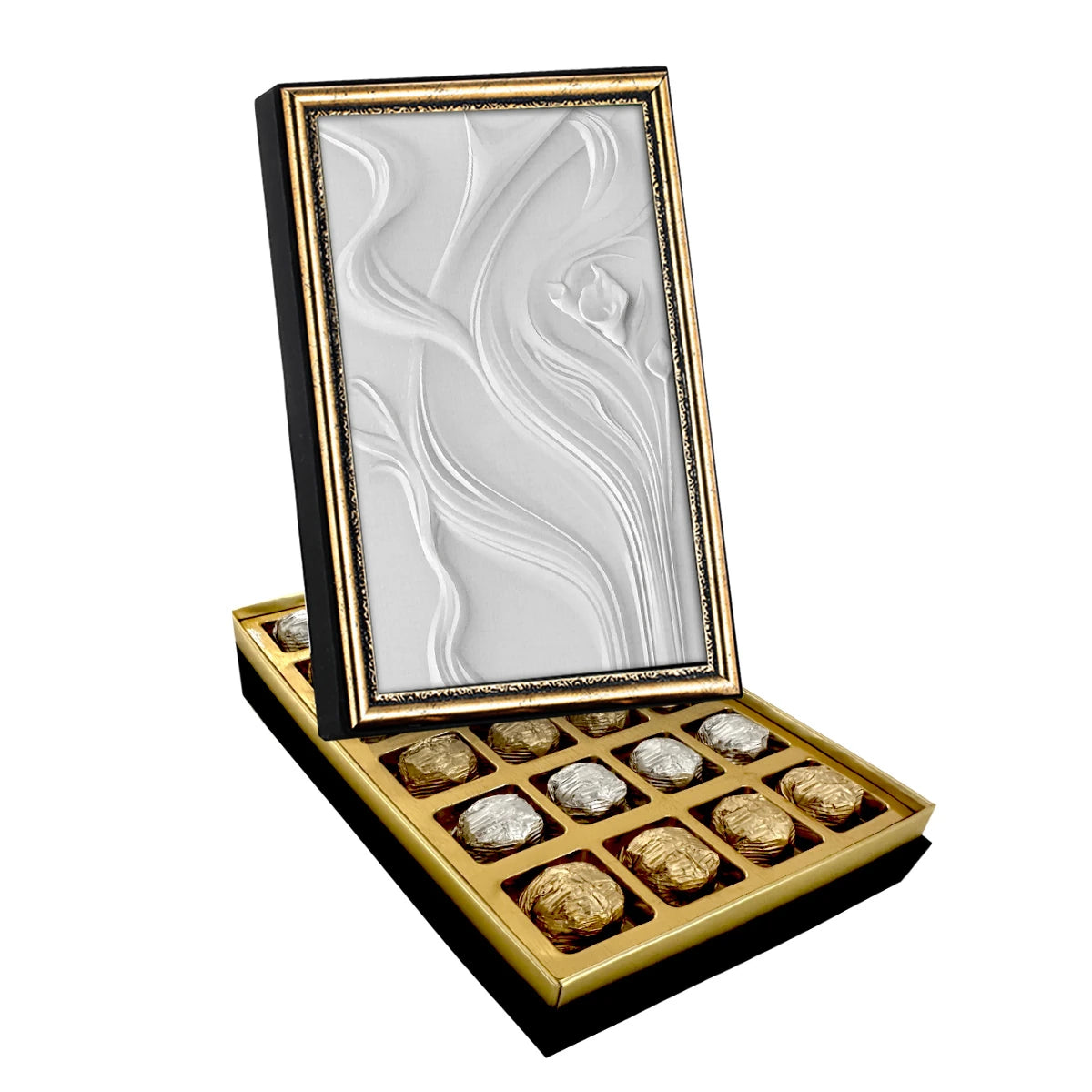 Lily Canvas Painting Chocolate