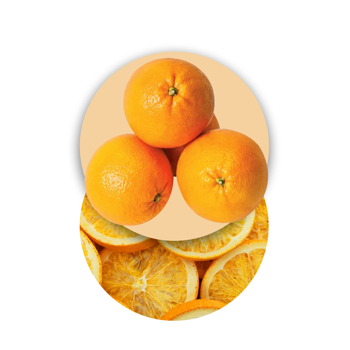 Rodajas de naranja liofilizadas, frutas liofilizadas