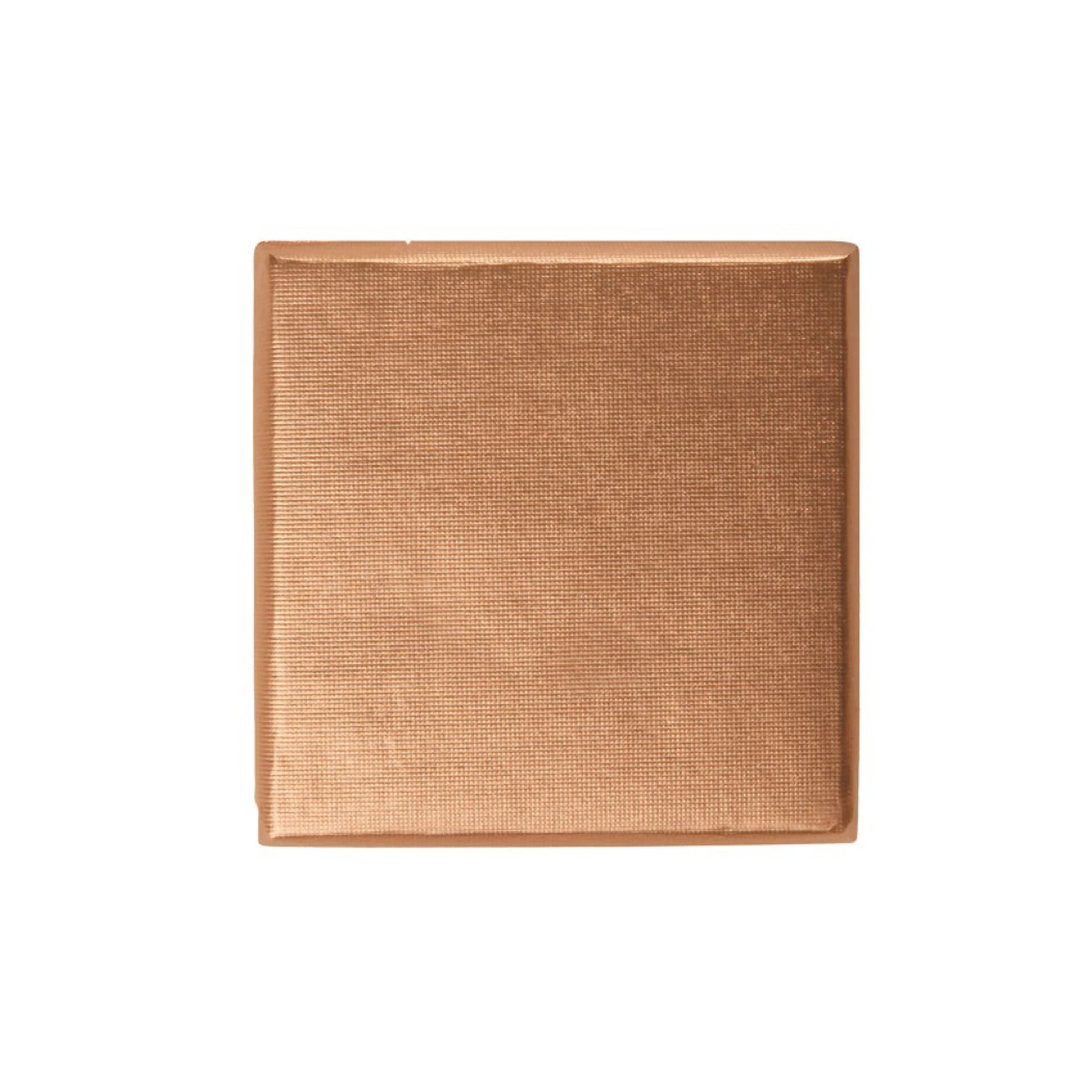 Dark Cocoa Patterned Wrapped Bronze Madeleine Square Madeleine Chocolates