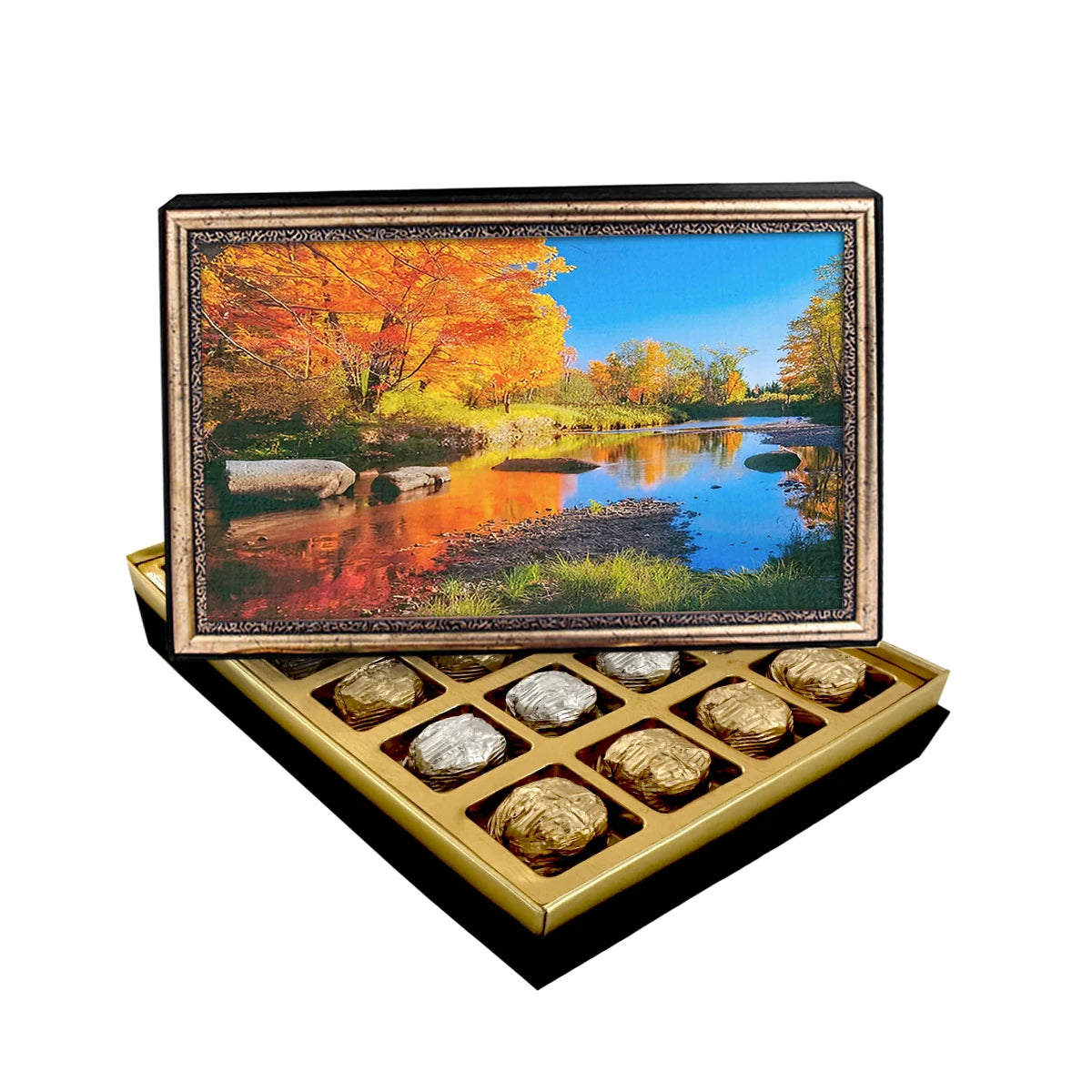 Autumn in Montreal Canvas Painting Chocolate