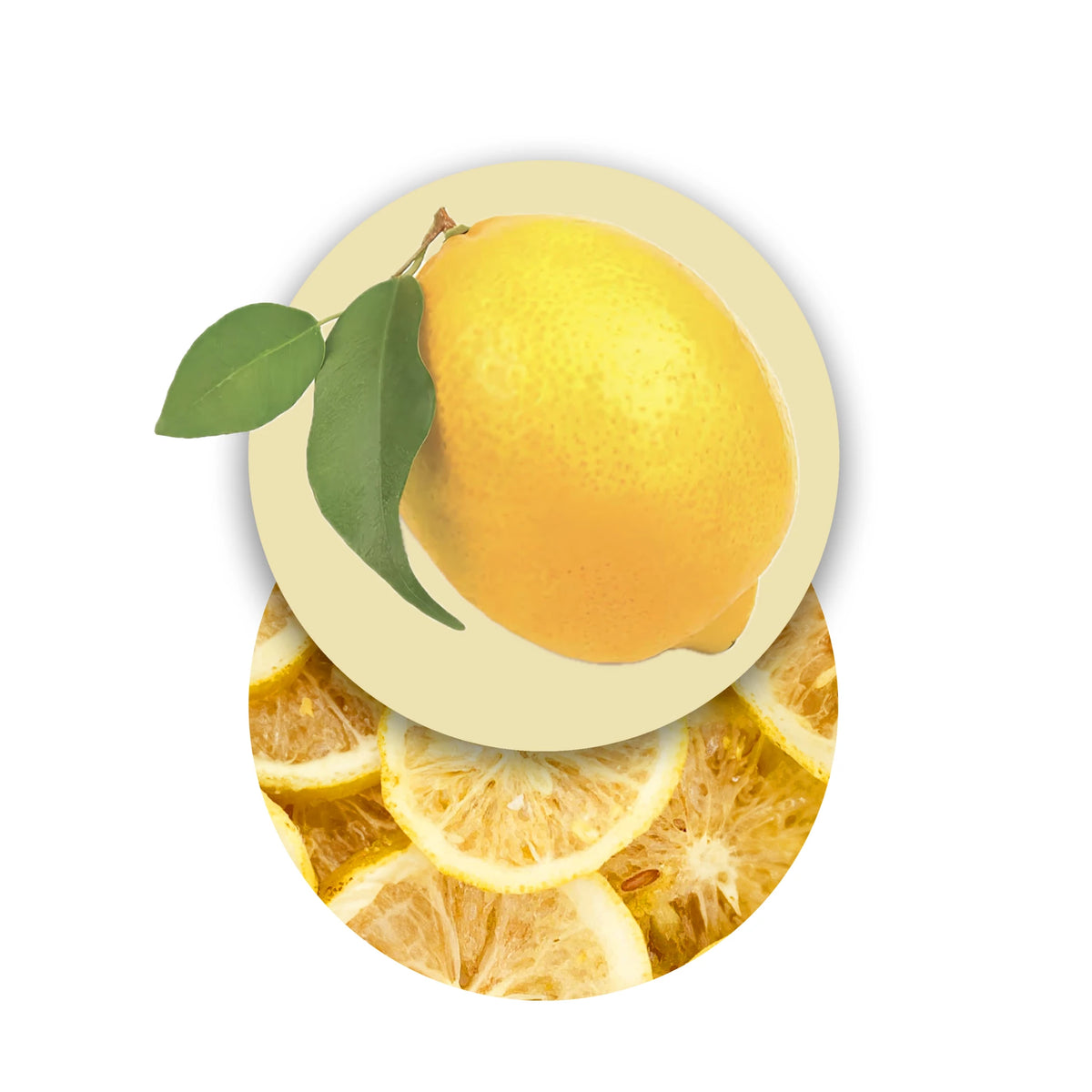 Limones y frutas liofilizadas