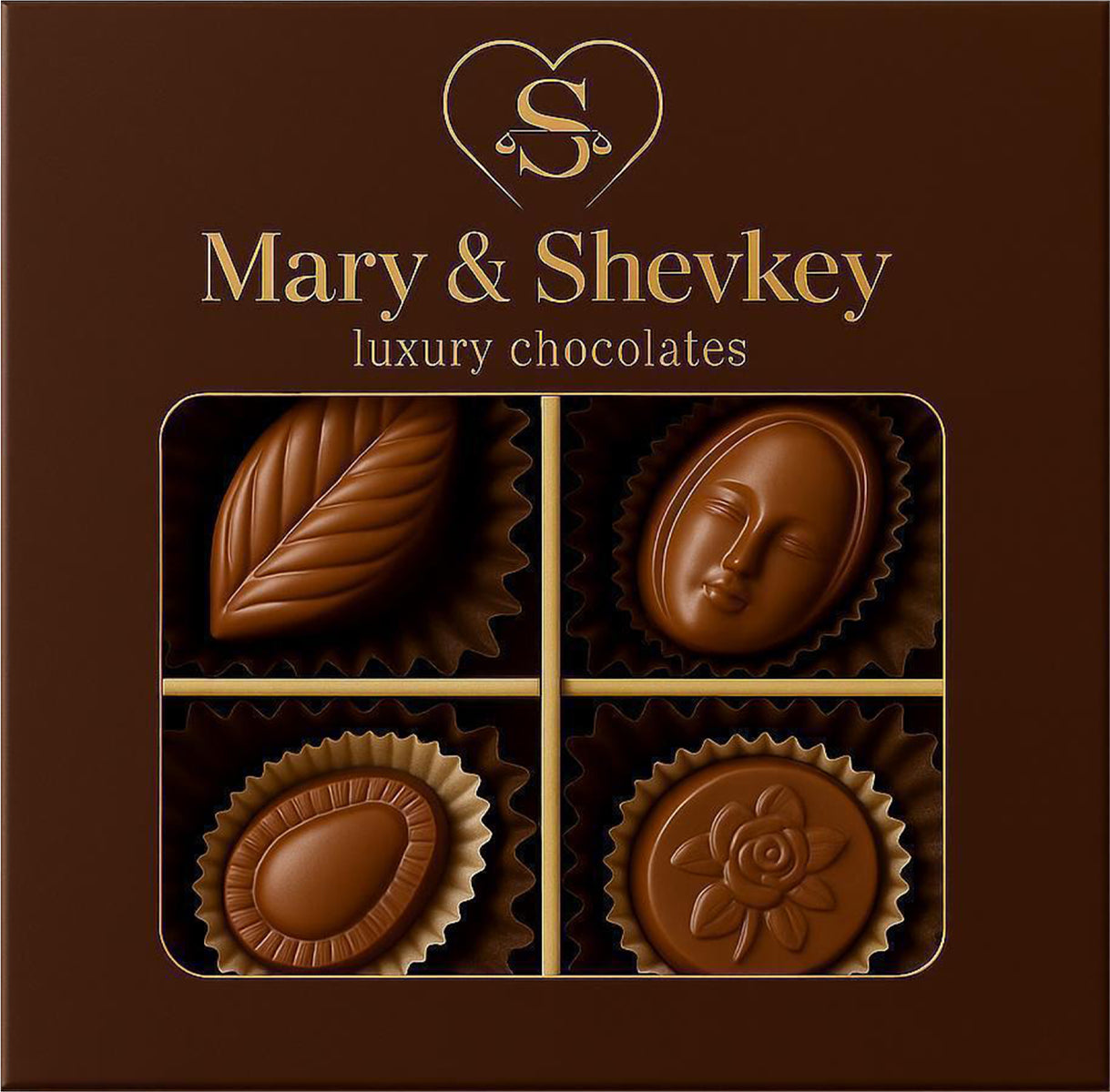 6 Choco Set Mini box Brown